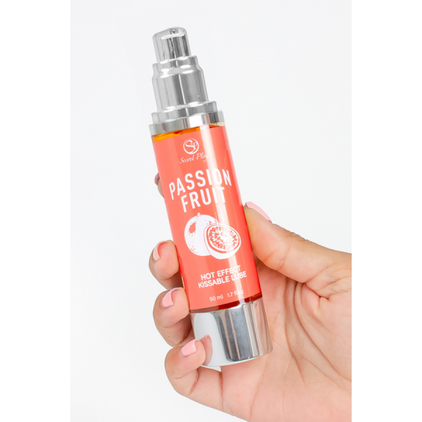 2 en 1 Lubrifiant et huile de massage fruit de la passion chauffant